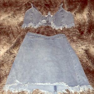 2 piece denim set